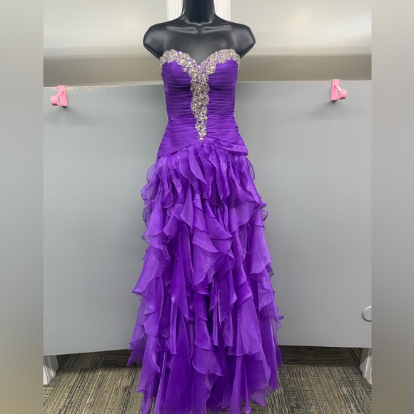 Mori Lee Dresses & Skirts - MORI LEE SZ-2 93050 PURPLE PROM/FORMAL/PAGENT DRESS